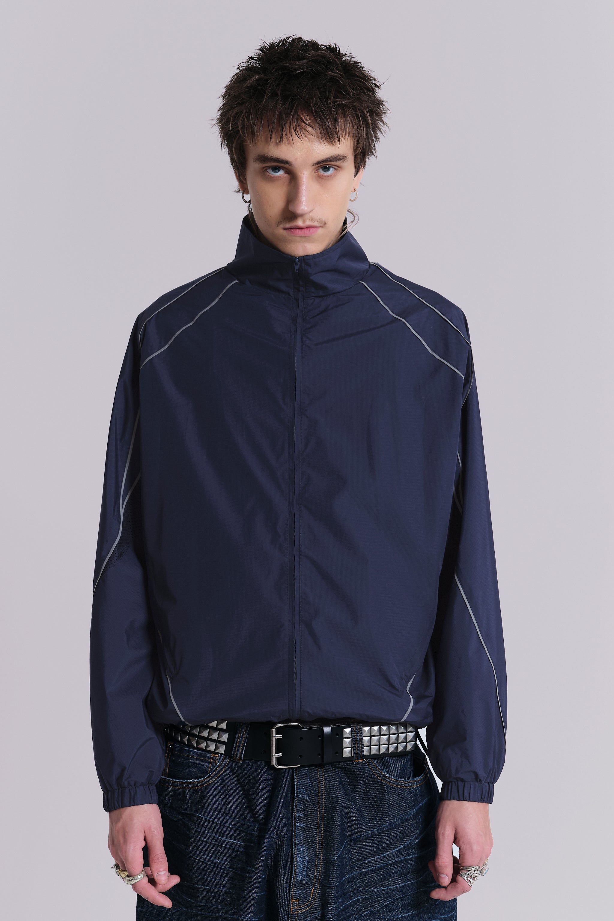 Navy Blue Vapor Tracksuit Jacket