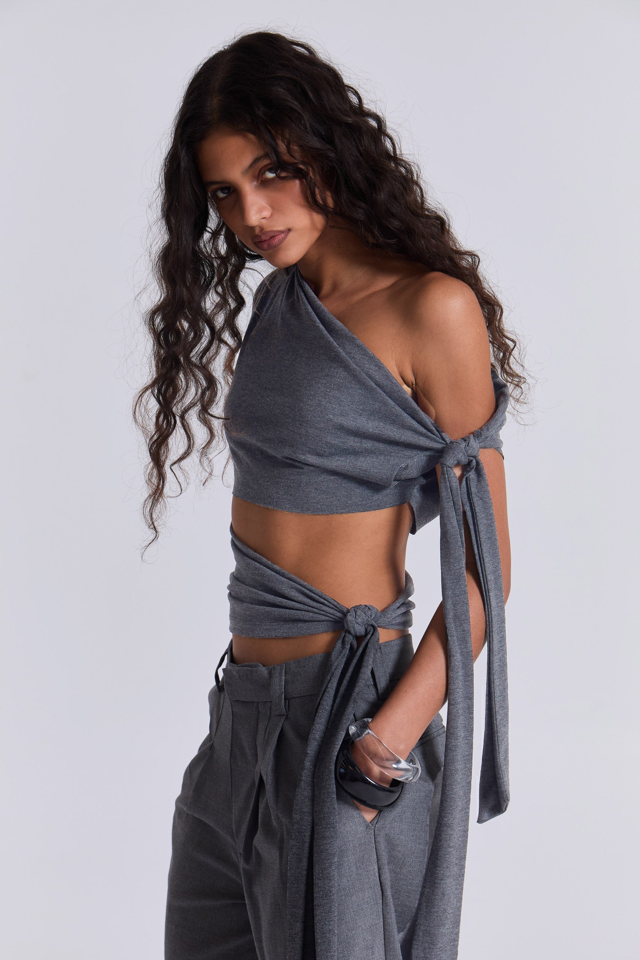 Asymmetrical Sleeveless Mena Top