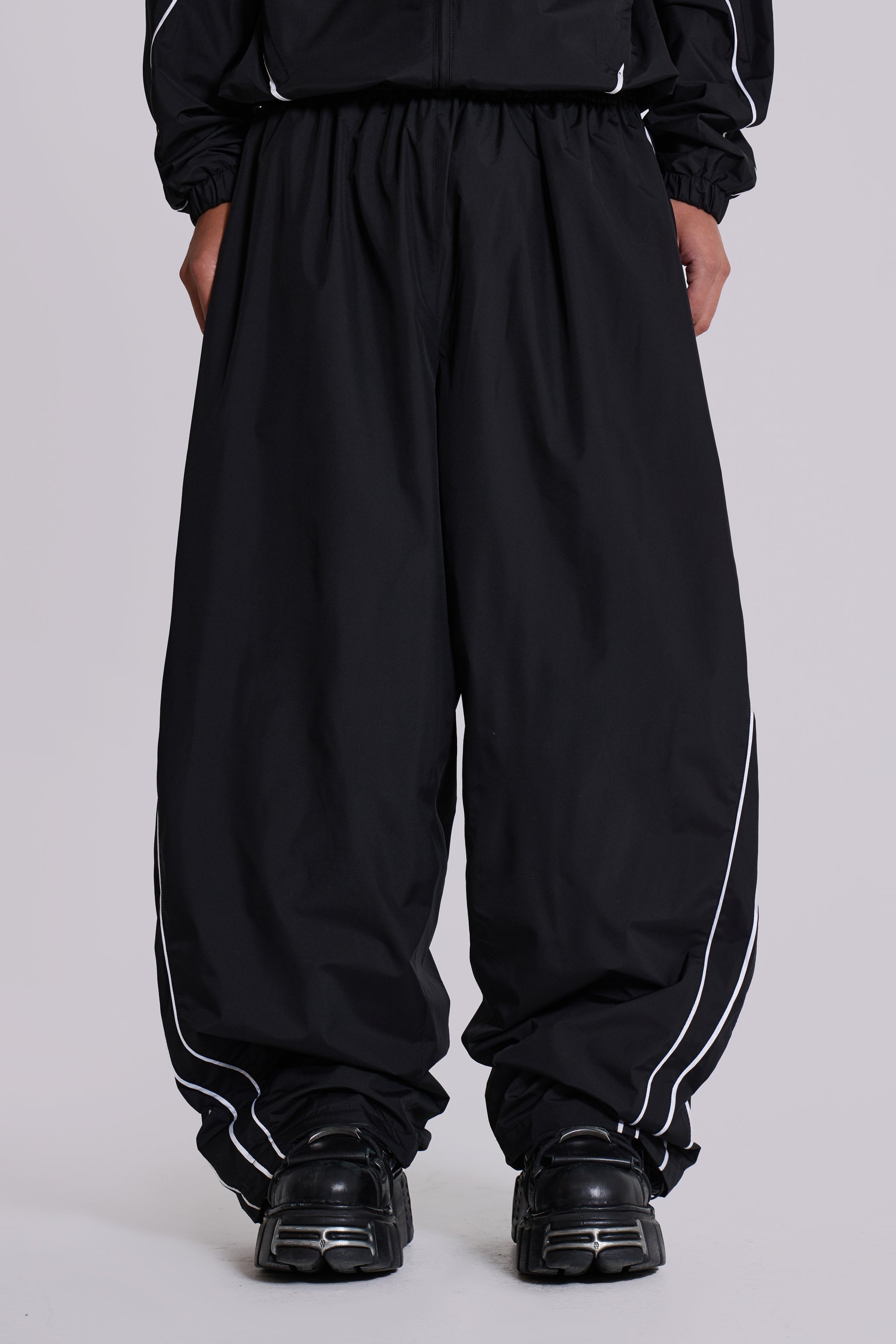 Black Vapor Athletic Joggers for Men