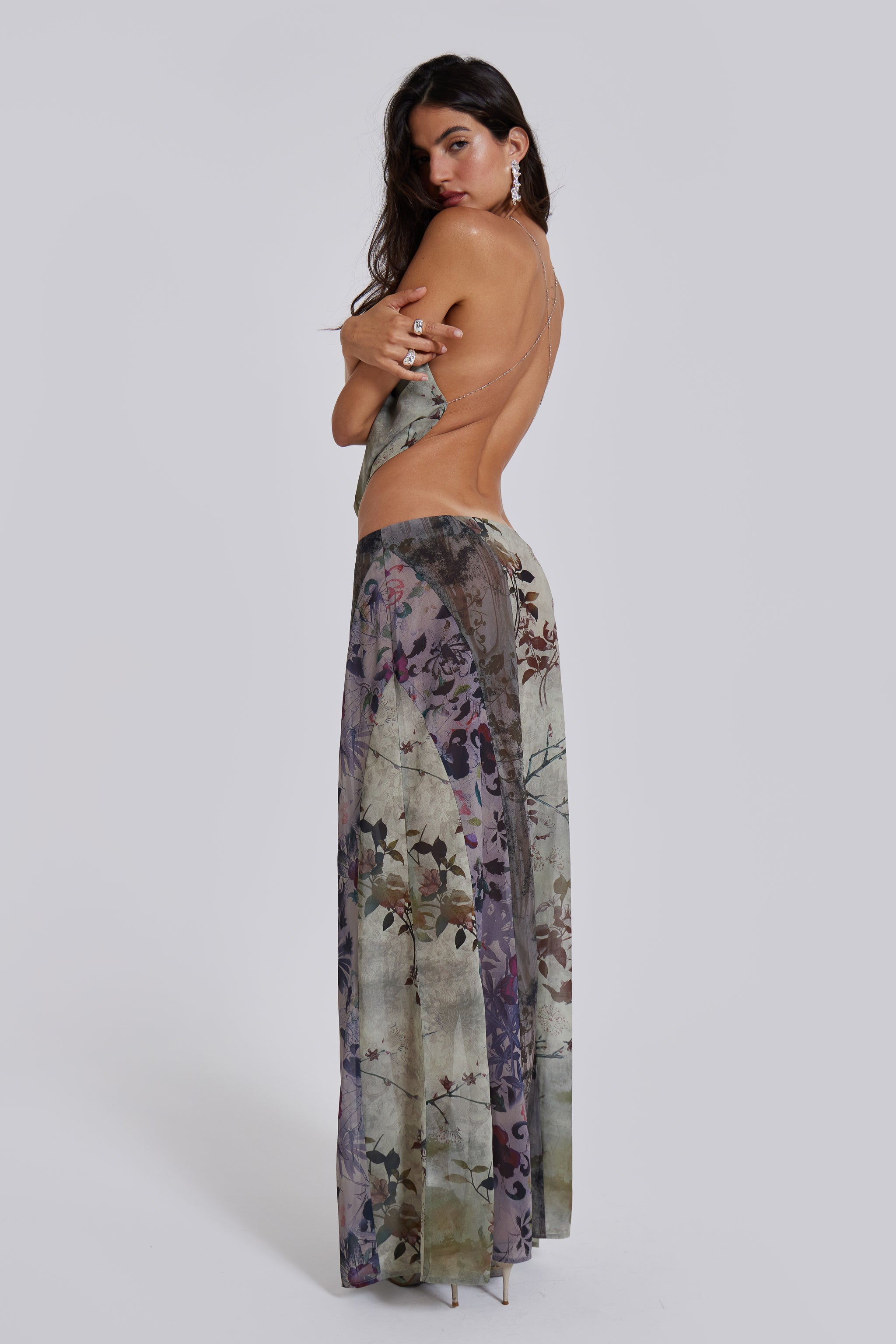 Asteria Maxi Skirt with Panelled Design
