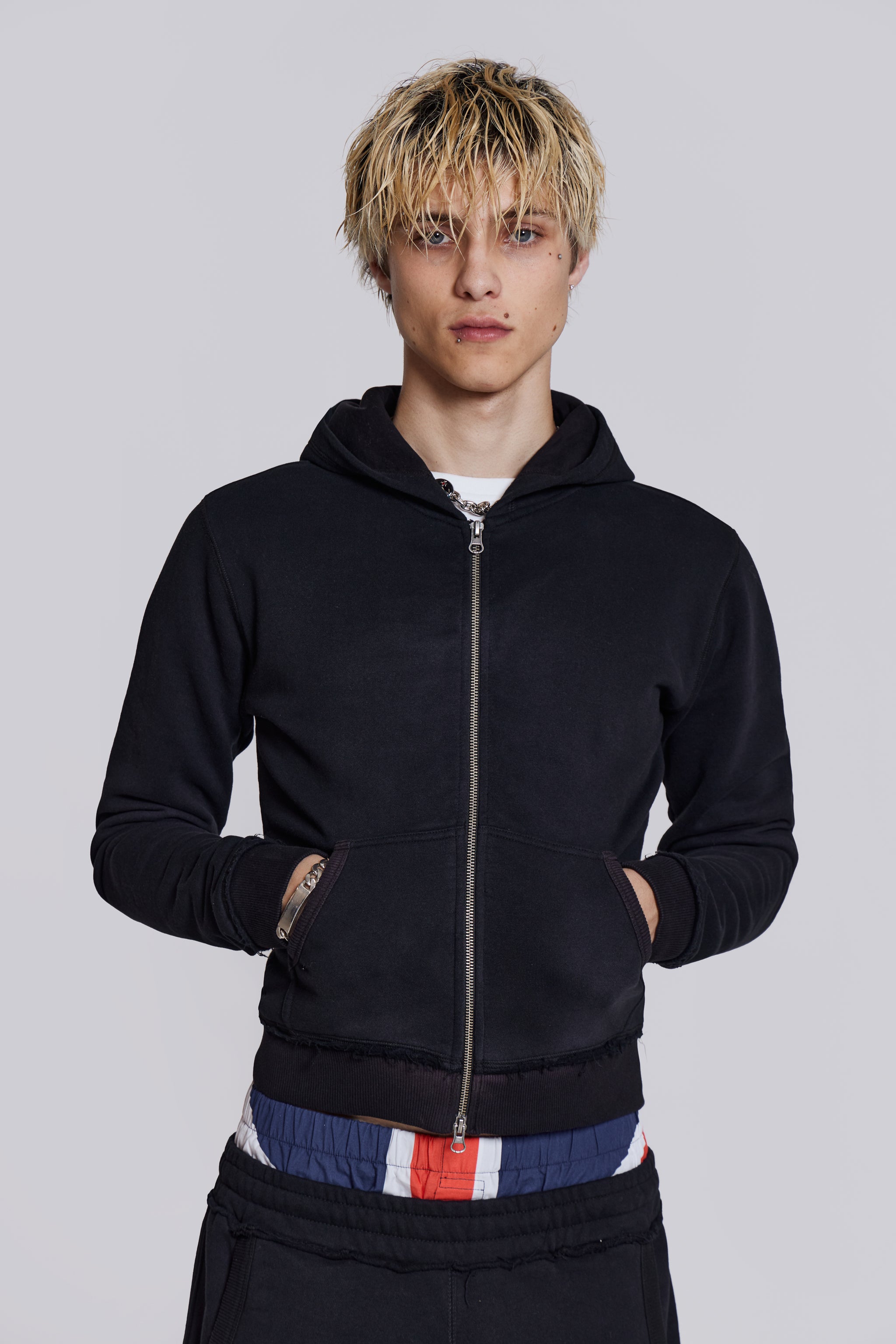 Black Mini Hoodie for Kids - Monster Design