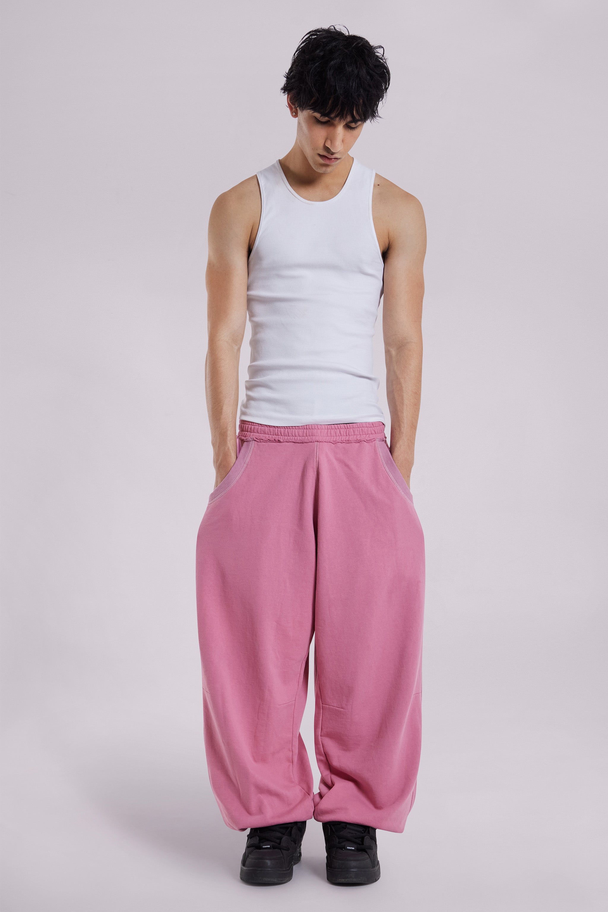 Pink Monster Joggers with Cuffed Ankles