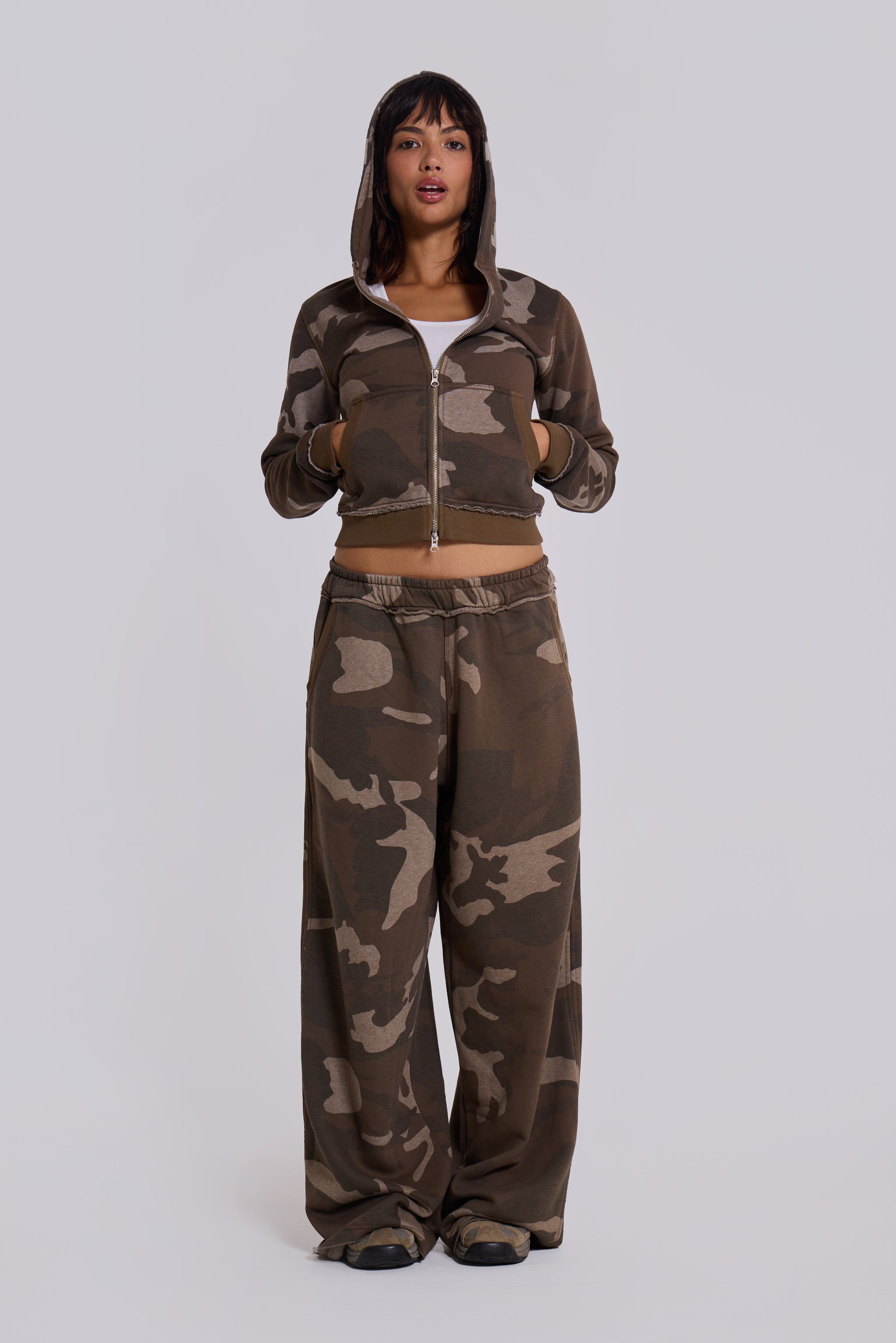 Camo Cargo Joggers - Loose Fit Comfort Pants