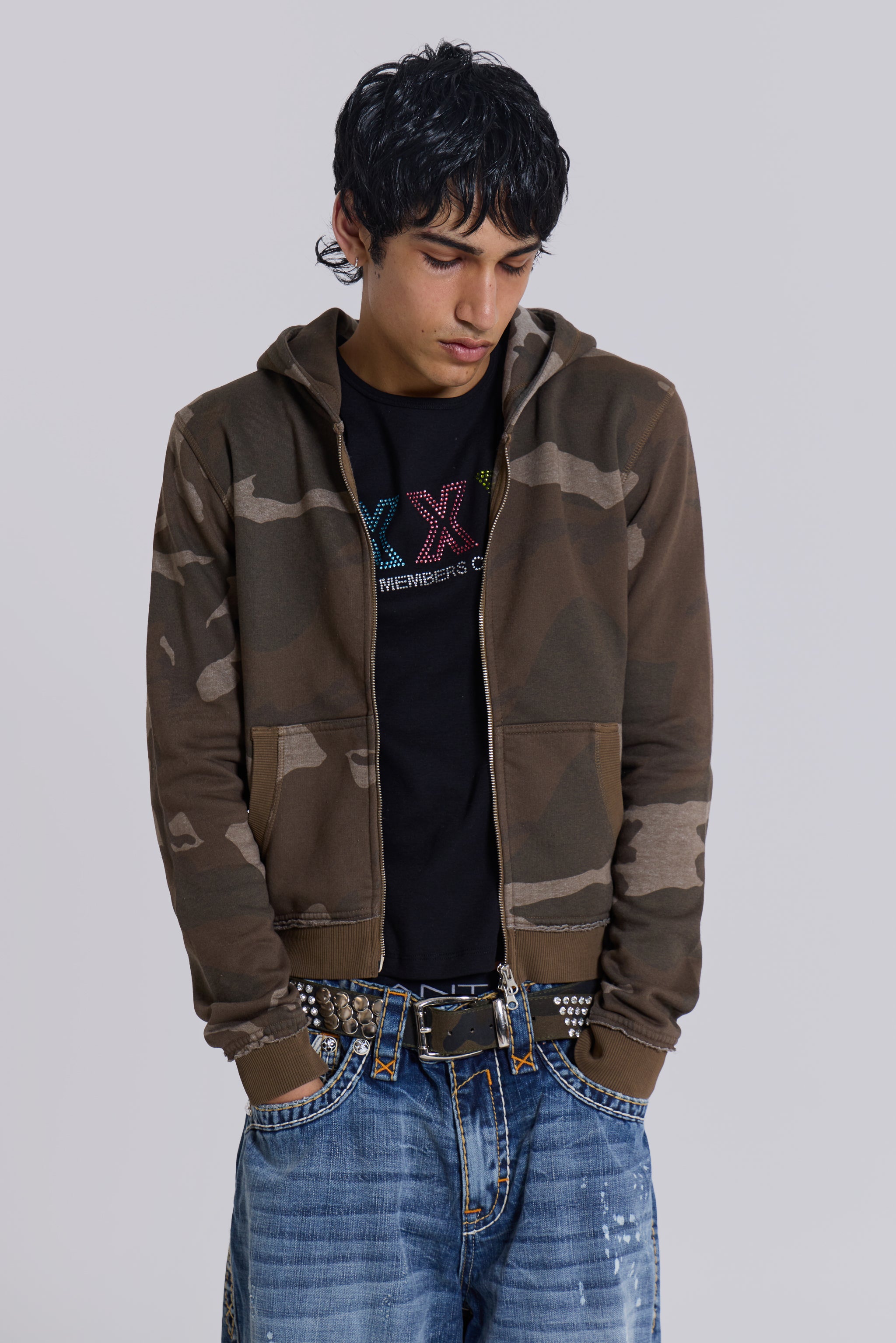 Camo Print Mini Hoodie for Kids