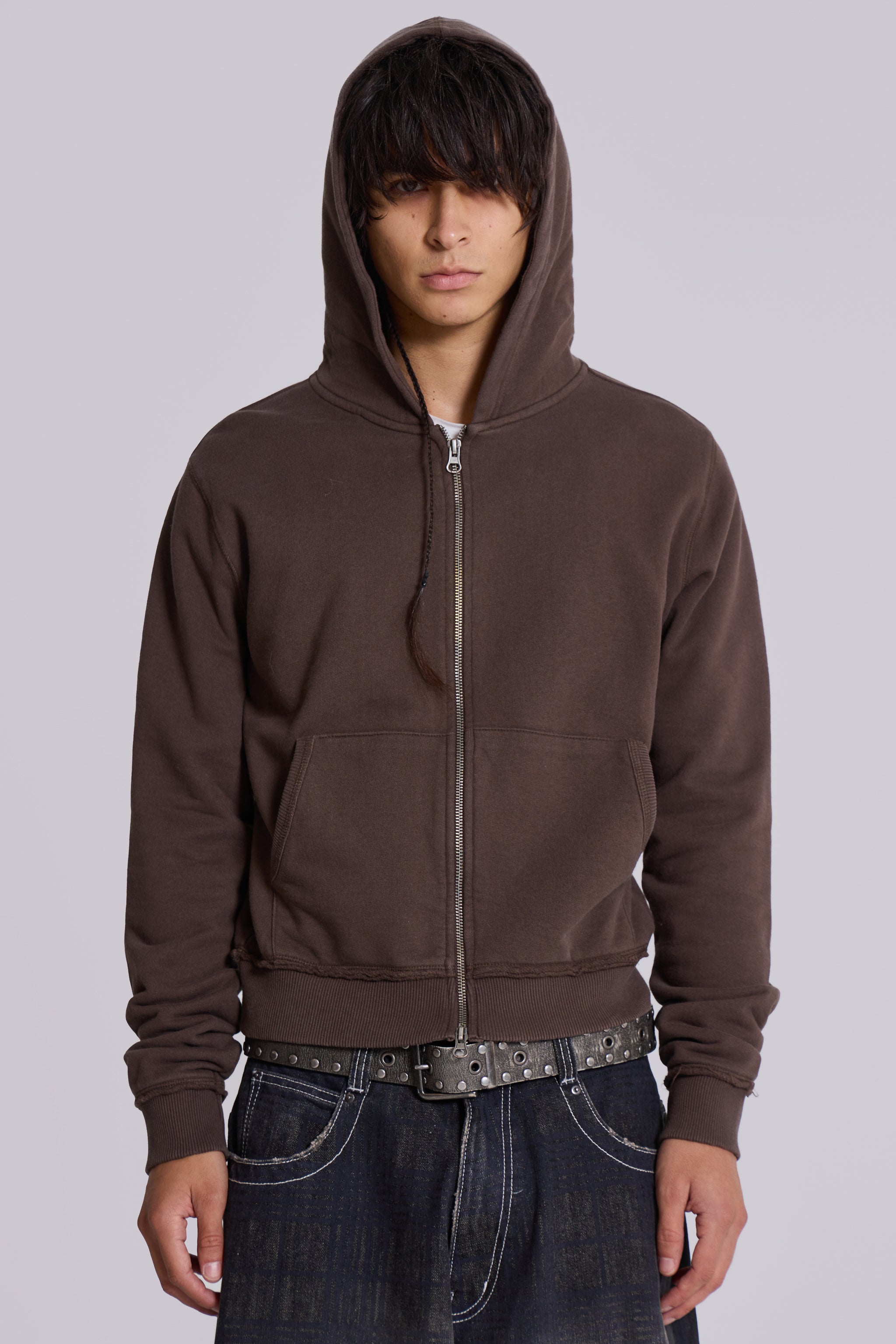 Brown Mini Monster Hoodie for Kids