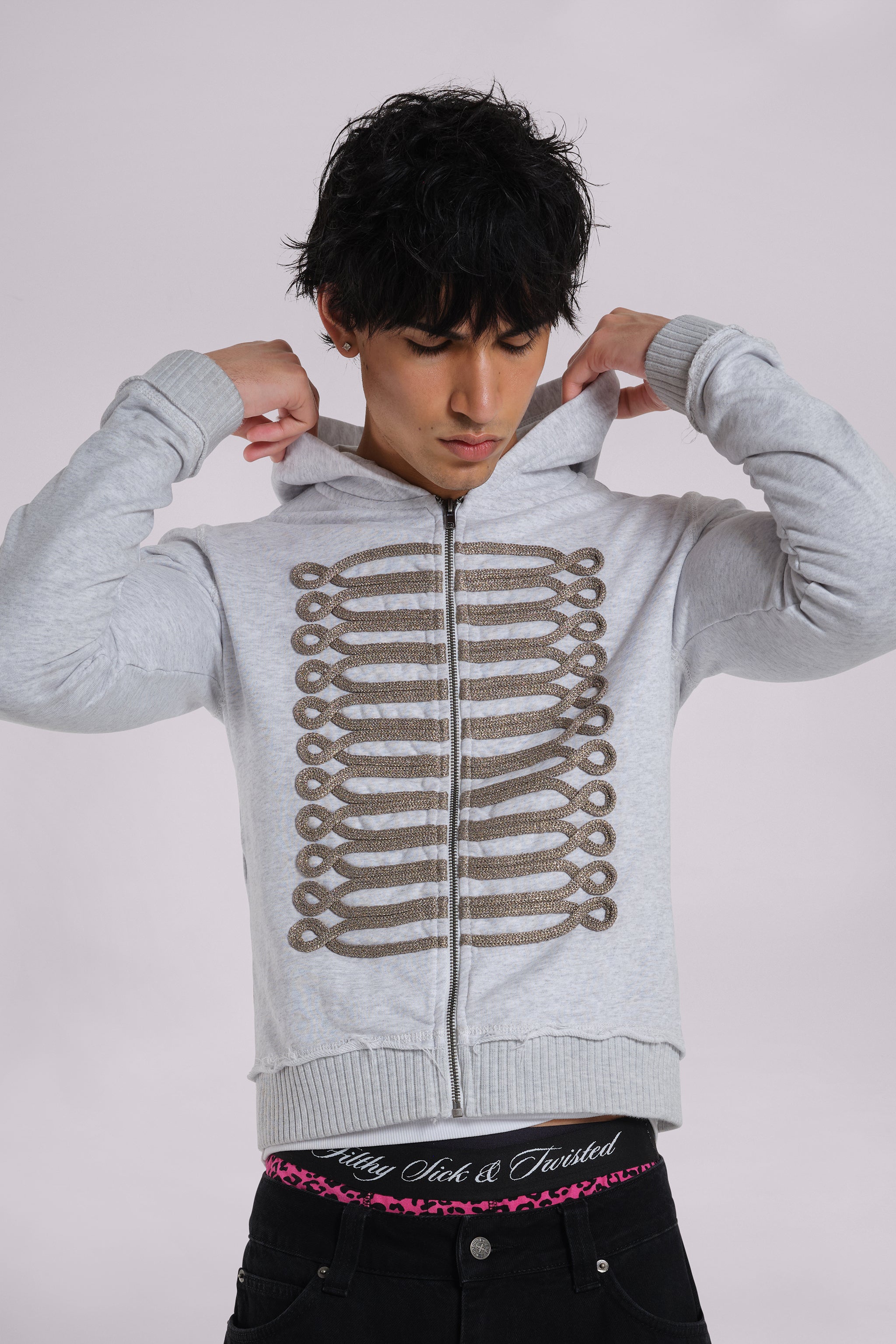 Golden Drummer Grey Hoodie - Stylish & Comfortable