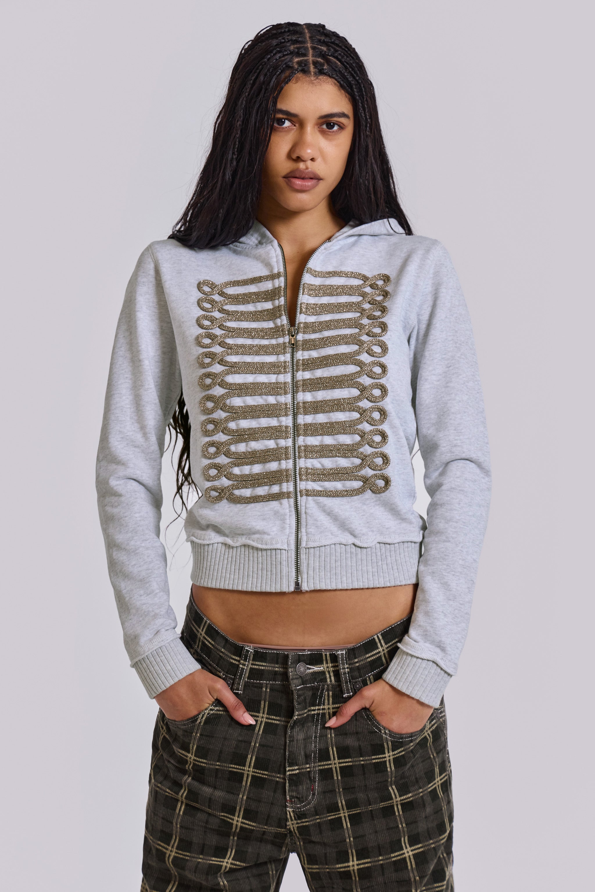 Grey Marl Monster Hoodie for Drummers