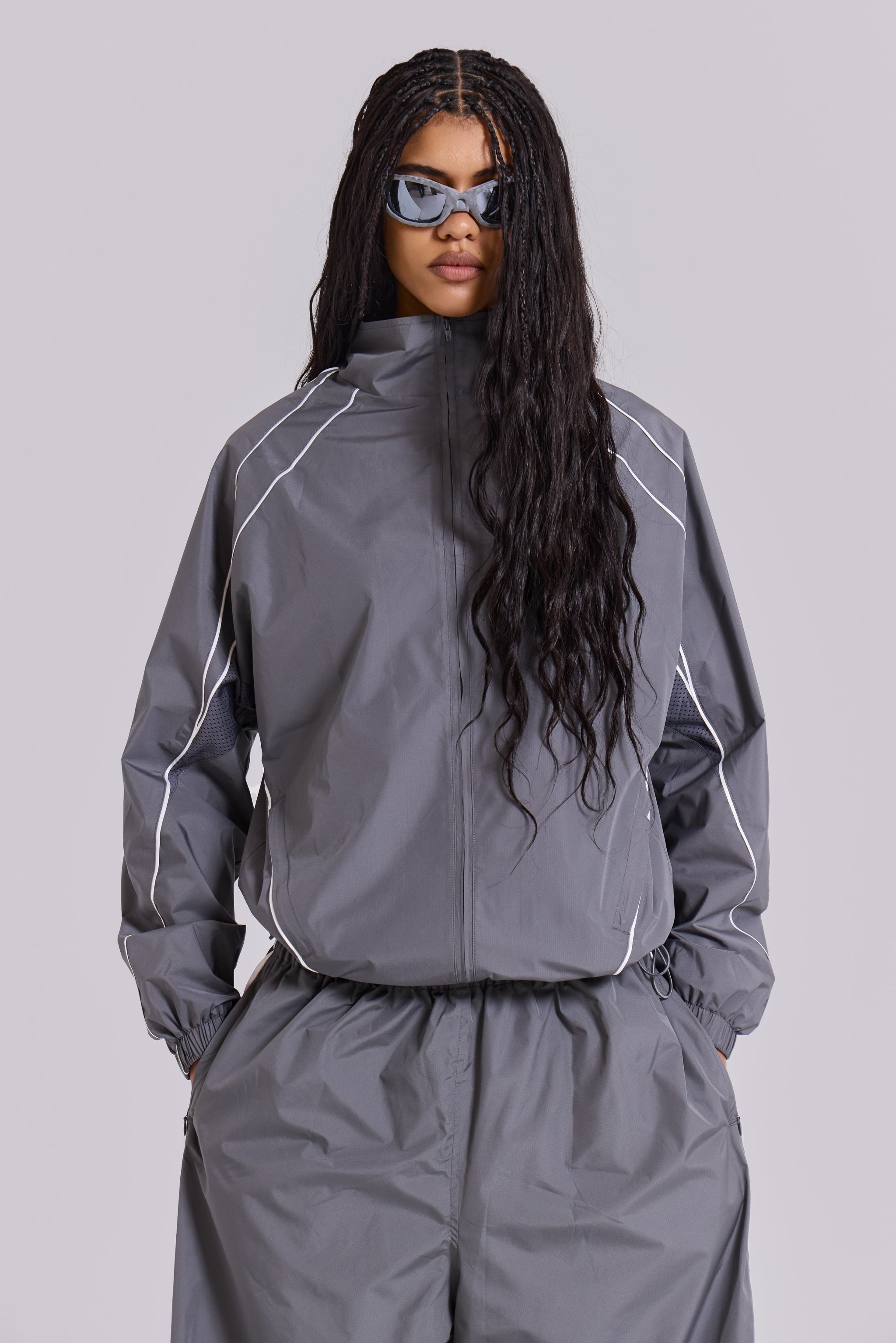 Men's Grey Vapor Tracksuit Top