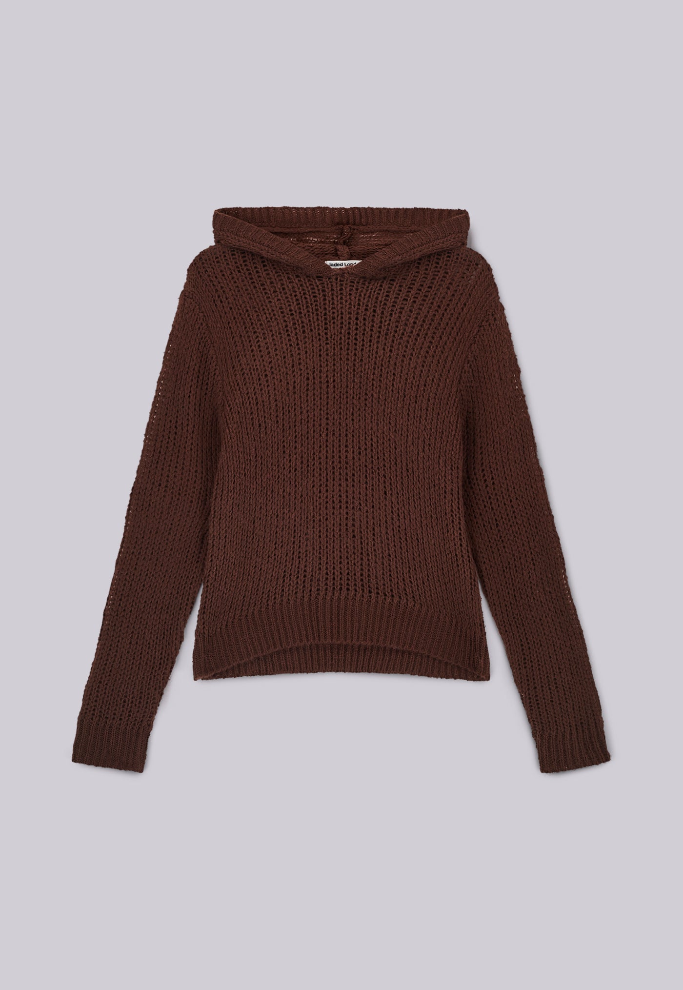 Breathable Open Gauge Knit Hoodie